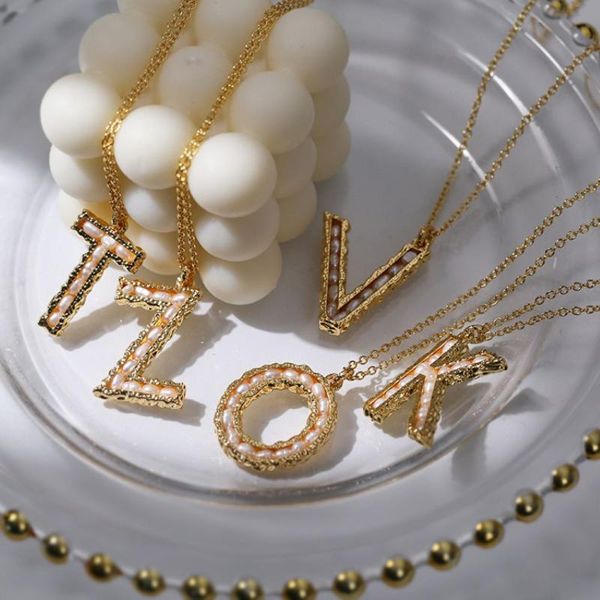 chains large freshwater pearl initial necklace 316l stainless steel letter pendant choker a-z women modern big, Silver
chains large freshwater pearl initial necklace 316l stainless steel letter pendant choker a-z women modern big, Silver