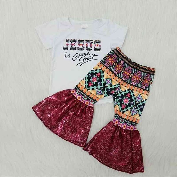 arrival summer girl white shirt and bell pants toddler kids easter day outfit with sequin
arrival summer girl white shirt and bell pants toddler kids easter day outfit with sequin
