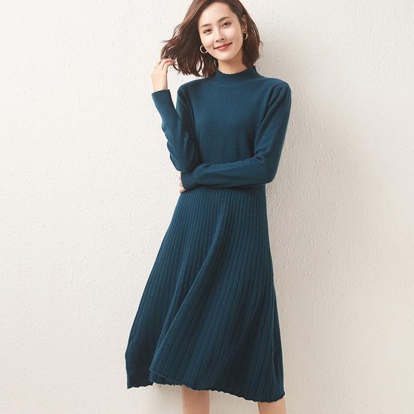 casual dresses loose women long-style dress cashmere pullovers strip drawing style sleeve 100% australian wool knitting jumpers, Black;gray
casual dresses loose women long-style dress cashmere pullovers strip drawing style sleeve 100% australian wool knitting jumpers, Black;gray