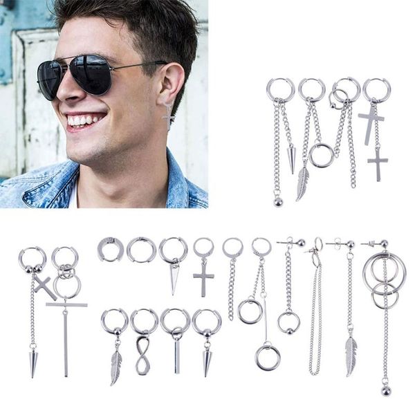 dangle & chandelier 20pcs huggie hoop earring stainless steel hinged feather drop earrings, Silver
dangle & chandelier 20pcs huggie hoop earring stainless steel hinged feather drop earrings, Silver