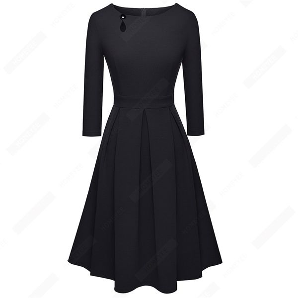 women spring hollow button elegant stylish party dresses brief solid color retro flare a-line dress ea223, Black;gray
women spring hollow button elegant stylish party dresses brief solid color retro flare a-line dress ea223, Black;gray