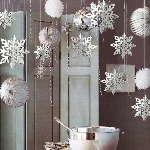 christmas decorations 6pcs/set snowflake hanging large cardboard 3d ornaments environmental year party decoration supply
christmas decorations 6pcs/set snowflake hanging large cardboard 3d ornaments environmental year party decoration supply