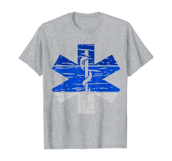 distressed star of life paramedic gift national ems week t-shirt, White;black
distressed star of life paramedic gift national ems week t-shirt, White;black