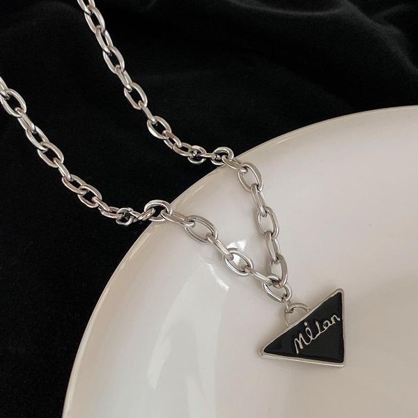 chokers black triangle letter pendant necklace female personality design clavicle chain trendy lrregular for women accessories, Golden;silver
chokers black triangle letter pendant necklace female personality design clavicle chain trendy lrregular for women accessories, Golden;silver