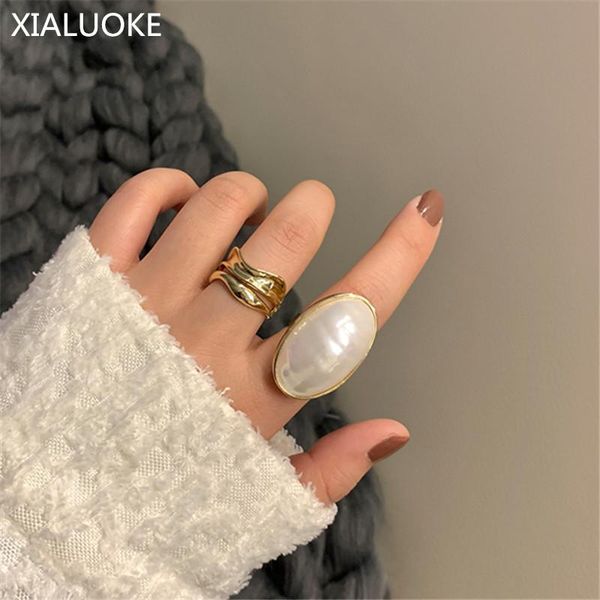 cluster rings xialuoke geometrical oval metal imitation pearl ring for women retro open resizable index finger party jewelry, Golden;silver
cluster rings xialuoke geometrical oval metal imitation pearl ring for women retro open resizable index finger party jewelry, Golden;silver