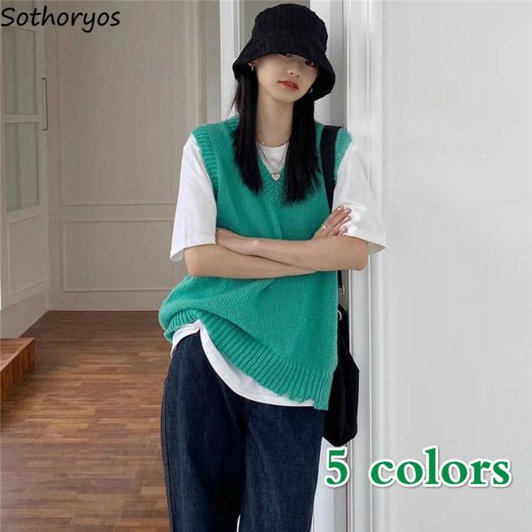 women's vests sweater vest women v-neck loose harajuku streetwear candy color all-match students chic fashion couples ripped vintage, Black;white
women's vests sweater vest women v-neck loose harajuku streetwear candy color all-match students chic fashion couples ripped vintage, Black;white
