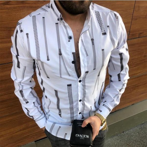 men's casual shirts fashion black striped slim fit long sleeve men hawaiian social dress shirt clothes streetwear man printed, White;black
men's casual shirts fashion black striped slim fit long sleeve men hawaiian social dress shirt clothes streetwear man printed, White;black