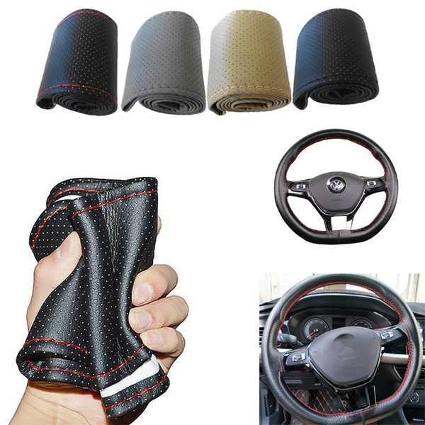 steering wheel covers car woven cover soft texture with needle and thread artificial leather styling universal 38cm
steering wheel covers car woven cover soft texture with needle and thread artificial leather styling universal 38cm