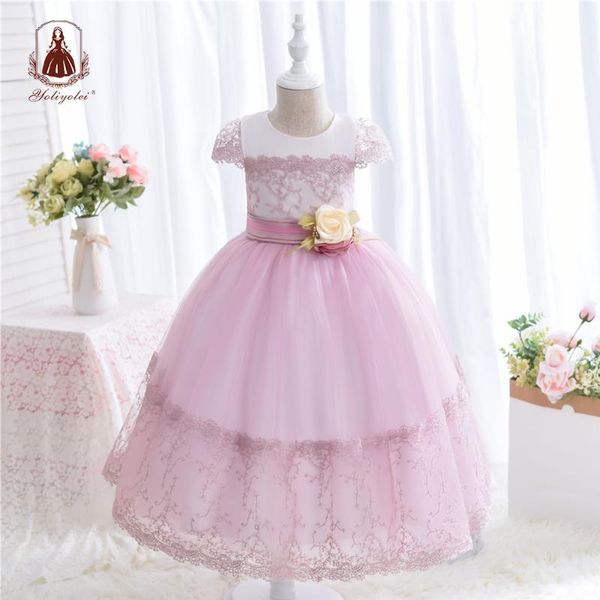 girl's dresses yoliyolei holidays maxi children girl dress wedding child ball gown party short sleeves 4-12 years flower long clothes, Red;yellow
girl's dresses yoliyolei holidays maxi children girl dress wedding child ball gown party short sleeves 4-12 years flower long clothes, Red;yellow