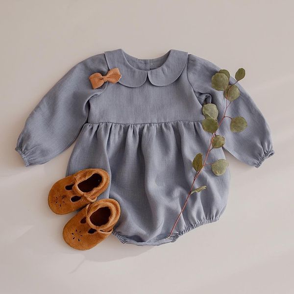 melario baby girl rompers solid color long sleeve baby clothing jumpsuits cotton linen newborn baby girl clothes 210412, Blue
melario baby girl rompers solid color long sleeve baby clothing jumpsuits cotton linen newborn baby girl clothes 210412, Blue