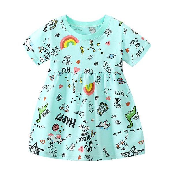 toddler summer dress print pattern graffiti colorful rainbow o-neck short sleeve casual girls clothes a-line arrival girl's dresses, Red;yellow
toddler summer dress print pattern graffiti colorful rainbow o-neck short sleeve casual girls clothes a-line arrival girl's dresses, Red;yellow