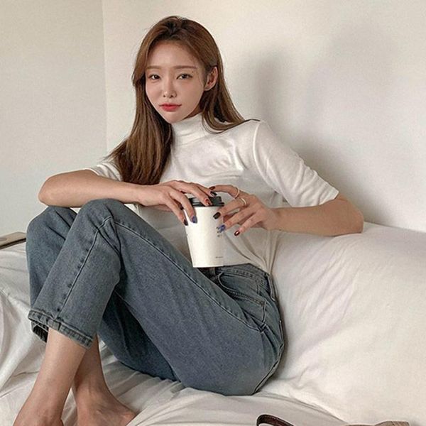 women's t-shirt ropa mujer summer t shirt women n fashion tshirt short sleeve modal cotton clothing tee femme turtleneck, White
women's t-shirt ropa mujer summer t shirt women n fashion tshirt short sleeve modal cotton clothing tee femme turtleneck, White