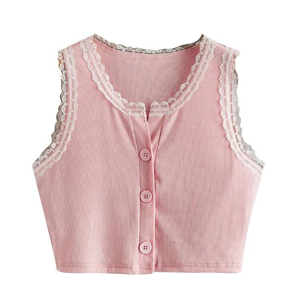 women's blouses and shirts fashion womens solid buttons vest lace halter sling short t-shirt female tanks & camis, White
women's blouses and shirts fashion womens solid buttons vest lace halter sling short t-shirt female tanks & camis, White