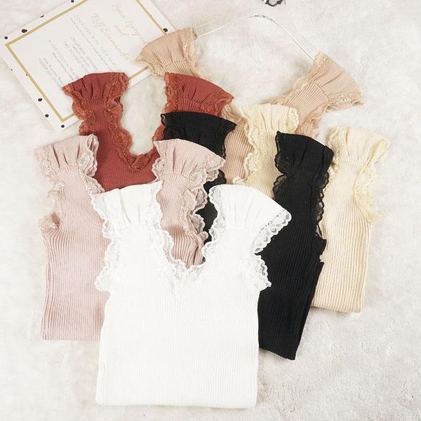 summer autumn women knitted tank lace v neck strap camis club girls sleeveless short camisole vest sf1919 women's tanks &, White
summer autumn women knitted tank lace v neck strap camis club girls sleeveless short camisole vest sf1919 women's tanks &, White