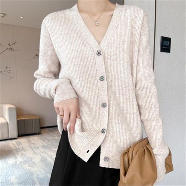 women's knits & tees autumn winter v neck single breasted loose short thicken sweater sweet long sleeve knitting cardigan women, White
women's knits & tees autumn winter v neck single breasted loose short thicken sweater sweet long sleeve knitting cardigan women, White