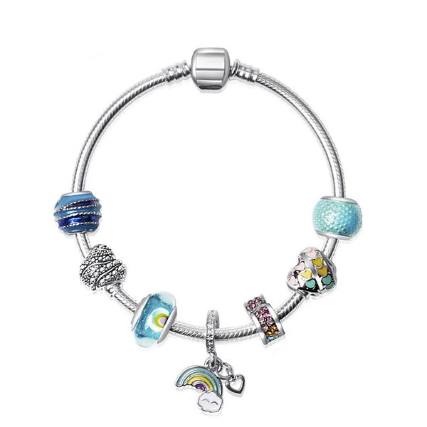 fashion 925 sterling silver blue crystal murano lampwork glass & european charm beads clouds rainbow dangle sr fits pandora charm bracelets, Golden;silver
fashion 925 sterling silver blue crystal murano lampwork glass & european charm beads clouds rainbow dangle sr fits pandora charm bracelets, Golden;silver