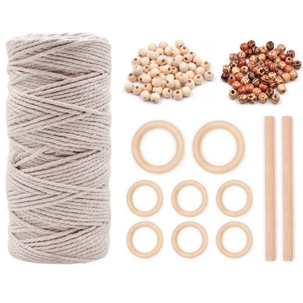 other garden supplies 1/74pc diy macrame cord natural cotton rope with wood ring stick braided teether kit wall hanging plant hanger
other garden supplies 1/74pc diy macrame cord natural cotton rope with wood ring stick braided teether kit wall hanging plant hanger