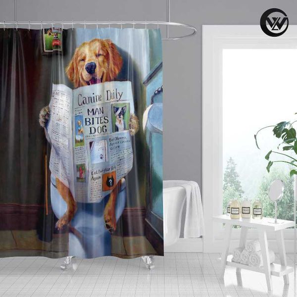 shower curtains designers dog reading a spaper on the toilet funny el curtain, washable extra long kids home bathroom curtain/
shower curtains designers dog reading a spaper on the toilet funny el curtain, washable extra long kids home bathroom curtain/
