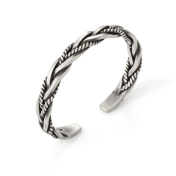 bangle vintage twisted woven bracelet for men punk geometric opening adjustable twist type jewelry male gifts, Black
bangle vintage twisted woven bracelet for men punk geometric opening adjustable twist type jewelry male gifts, Black