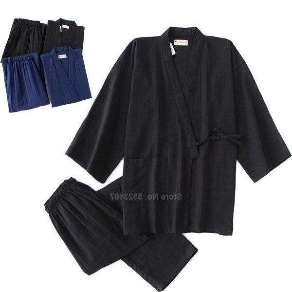 2021 kimono pajamas set for samurai men cotton traditional japanese trousers pure color casual breathable yukata sleepwear, Black;brown
2021 kimono pajamas set for samurai men cotton traditional japanese trousers pure color casual breathable yukata sleepwear, Black;brown