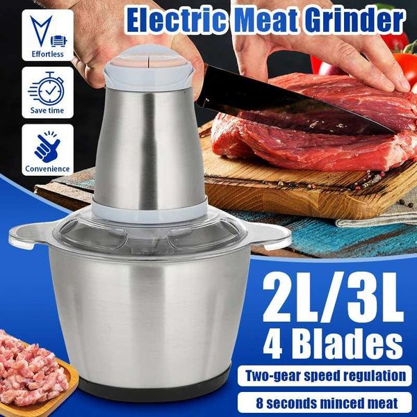 meat grinders 2 speeds 250w 2l 3l electric chopper stainless steel grinder garlic vegetable crusher baby food processor slicer
meat grinders 2 speeds 250w 2l 3l electric chopper stainless steel grinder garlic vegetable crusher baby food processor slicer
