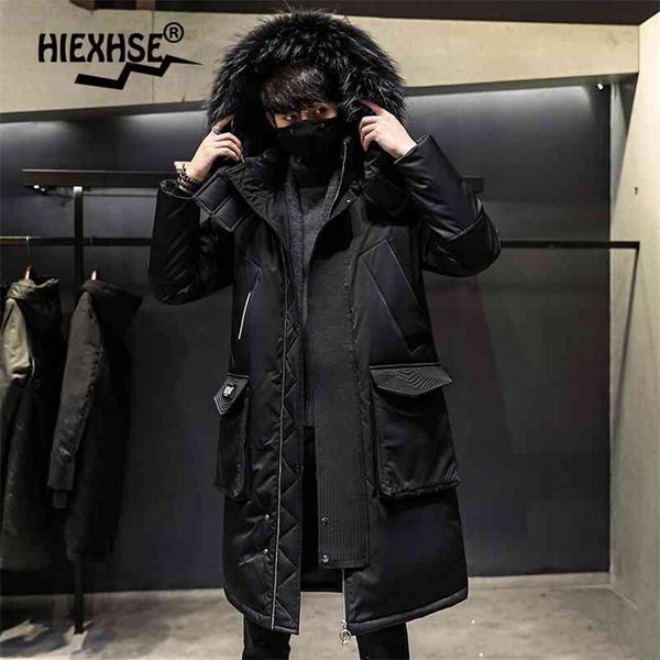 fashionable coat thicken jacket men hooded warm lengthen parka coat white duck down hight quality male winter down coat 210913, Black
fashionable coat thicken jacket men hooded warm lengthen parka coat white duck down hight quality male winter down coat 210913, Black