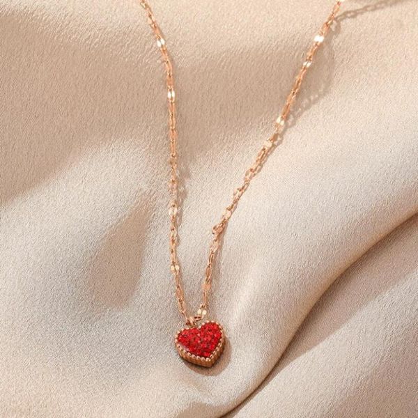 stainless steel embedded zircon sweet heart charms clavicle chain pendant necklace for women fashion fine jewelry gift n444 chains, Silver
stainless steel embedded zircon sweet heart charms clavicle chain pendant necklace for women fashion fine jewelry gift n444 chains, Silver