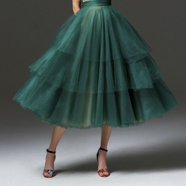 skirts high street tulle green ruffles tiered women 2021 mid-calf fashion tutu skirt zipper saias faldas mujer moda, Black
skirts high street tulle green ruffles tiered women 2021 mid-calf fashion tutu skirt zipper saias faldas mujer moda, Black