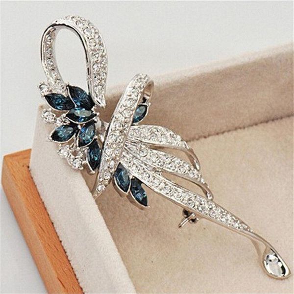 fashion crystal brooches for women lovely retro jewelry decoration gift pins,, Gray 
fashion crystal brooches for women lovely retro jewelry decoration gift pins,, Gray