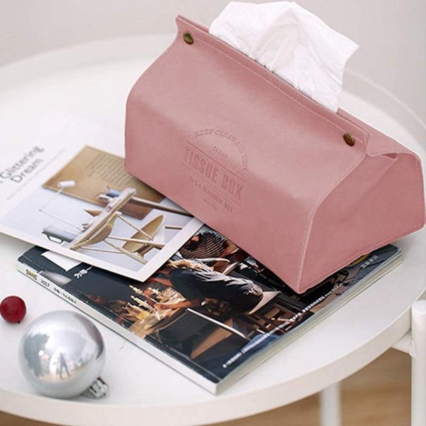 leather tissue box, 2 pieces box bag, nordic style for home / living room kitchen boxes & napkins 
leather tissue box, 2 pieces box bag, nordic style for home / living room kitchen boxes & napkins