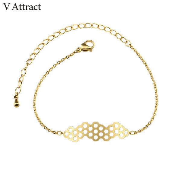 link, chain v attract 10pcs boho jewelry gold filled adjustable bracciali donna hexagon honeycomb warp charm bracelet & bangle b032, Black
link, chain v attract 10pcs boho jewelry gold filled adjustable bracciali donna hexagon honeycomb warp charm bracelet & bangle b032, Black