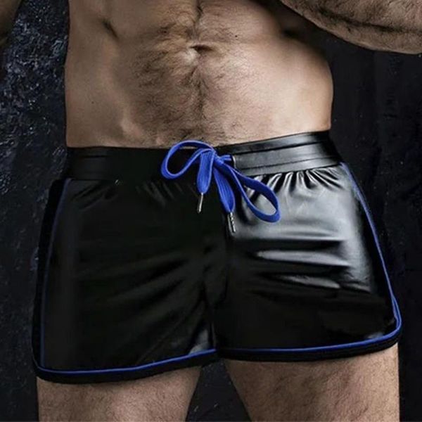 men's shorts punk clothing pu leather pants slim motorcycle trousers solid color plus size casual, White;black
men's shorts punk clothing pu leather pants slim motorcycle trousers solid color plus size casual, White;black