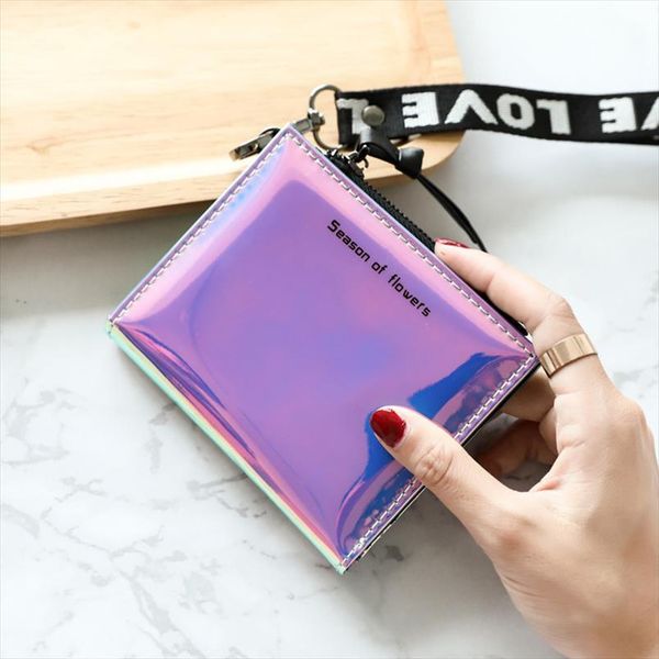 fashion small wallet women short wristlet thin purses ladies money bag korean female holographic walet slim vallet, Red;black
fashion small wallet women short wristlet thin purses ladies money bag korean female holographic walet slim vallet, Red;black