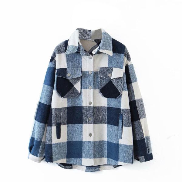 women's jackets autumn women casual plaid button down jacket long sleeve loose coat lapel outwear with pocket, Black;brown
women's jackets autumn women casual plaid button down jacket long sleeve loose coat lapel outwear with pocket, Black;brown