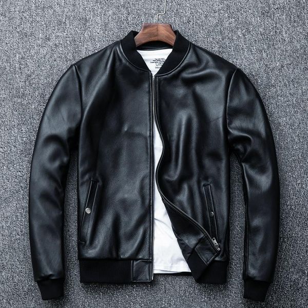 men's leather & faux spring autumn genuine jacket men real cow jackets vintage cowhide coat plus size motorcycle casaco yy973, Black
men's leather & faux spring autumn genuine jacket men real cow jackets vintage cowhide coat plus size motorcycle casaco yy973, Black