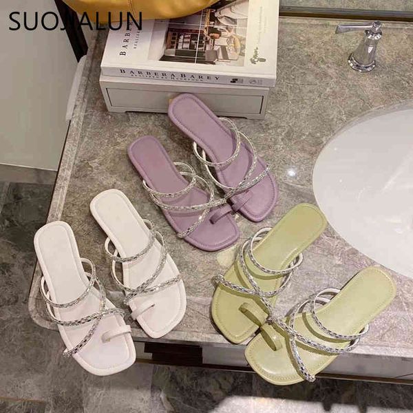 suojialun 2021 new summer slippers flat heel slides female peep toe slipper crystal narrow band ladies sandal shoes beach slides c0330, Black
suojialun 2021 new summer slippers flat heel slides female peep toe slipper crystal narrow band ladies sandal shoes beach slides c0330, Black