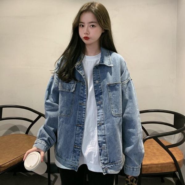 women's jackets jeans spring 2021 short jacket korean loose student versatile top, Black;brown
women's jackets jeans spring 2021 short jacket korean loose student versatile top, Black;brown