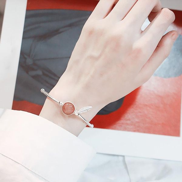 link, chain korean pink natural stone feather leaf bracelet fashion sweet women's wedding jewelry gift cute charming girl party, Black
link, chain korean pink natural stone feather leaf bracelet fashion sweet women's wedding jewelry gift cute charming girl party, Black