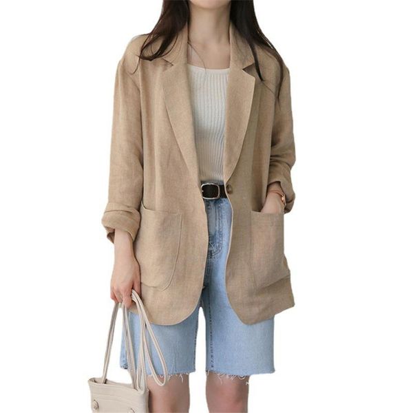 women's suits & blazers cotton linen suit women 2021 spring autumn british style casual blazer long sleeve jacket solid color fashion c, White;black
women's suits & blazers cotton linen suit women 2021 spring autumn british style casual blazer long sleeve jacket solid color fashion c, White;black
