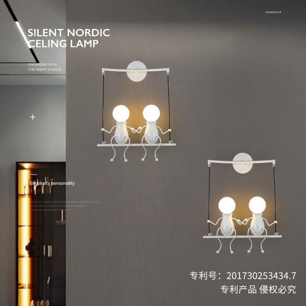 children's creative wall lamp simple modern living room bedroom bedside corridor aisle stairs iron for
children's creative wall lamp simple modern living room bedroom bedside corridor aisle stairs iron for