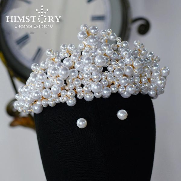 hair clips & barrettes himstory handmade pearls wedding jewelry bridal crown fashion gold plated accesssories women tiara hairband headpiece, Golden;silver
hair clips & barrettes himstory handmade pearls wedding jewelry bridal crown fashion gold plated accesssories women tiara hairband headpiece, Golden;silver