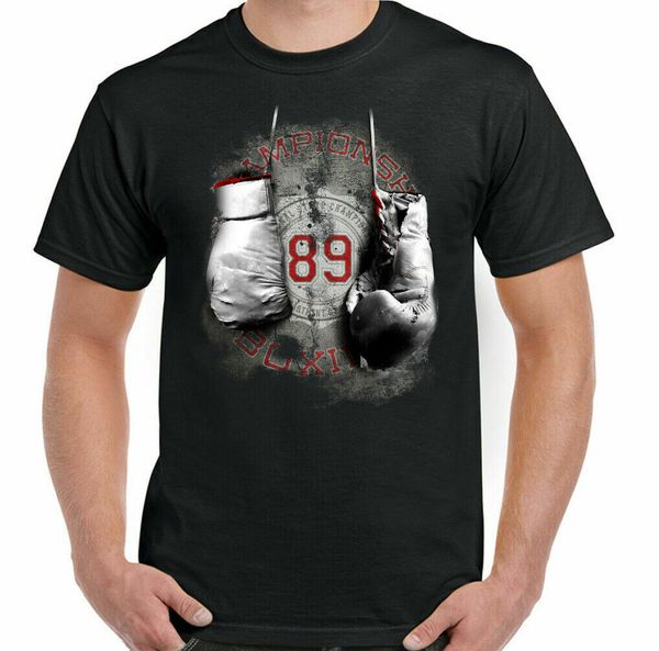 Boxing 89 Mens T-Shirt MMA Fight Training Top Fitness Sparring Gloves Tyson, White;black
Boxing 89 Mens T-Shirt MMA Fight Training Top Fitness Sparring Gloves Tyson, White;black