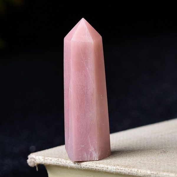 decorative objects & figurines 1pc natural stone pink opal crystal point wand healing energy quartz home decoration reiki polished chakra ob
decorative objects & figurines 1pc natural stone pink opal crystal point wand healing energy quartz home decoration reiki polished chakra ob
