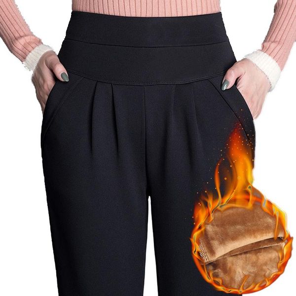 women's leggings lpowss women winter high waist warm velvet korean harem pants plus size stretch thick trousers s-xxxxxl, Black
women's leggings lpowss women winter high waist warm velvet korean harem pants plus size stretch thick trousers s-xxxxxl, Black