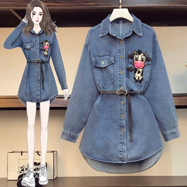 casual dresses dress spring large women's clothing fat sister design sense denim long sleeve waist down shirt coat nv4t, Black;gray
casual dresses dress spring large women's clothing fat sister design sense denim long sleeve waist down shirt coat nv4t, Black;gray