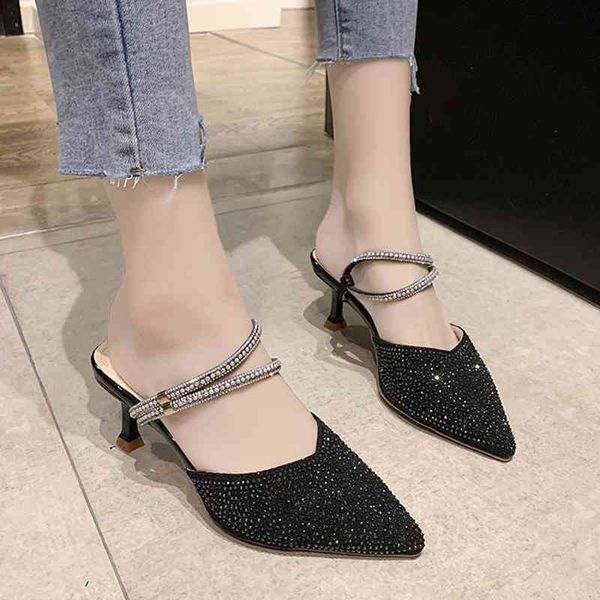 dress shoes lucyever crystal strap high heels sandals women 2021 pearl pointed toe pumps woman thin slippers banquet 9bpe, Black
dress shoes lucyever crystal strap high heels sandals women 2021 pearl pointed toe pumps woman thin slippers banquet 9bpe, Black