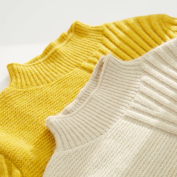 women's sweaters minimalismo outono inverno suéteres para mulher causal básico sólido solto camisola de gola alta feminina s femininos, White;black
women's sweaters minimalismo outono inverno suéteres para mulher causal básico sólido solto camisola de gola alta feminina s femininos, White;black