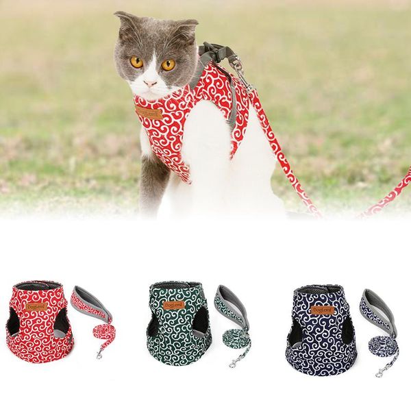 cat collars & leads pet dog vest outdoor travel harness leash set for puppy floral pattern kitten walking harnesses products
cat collars & leads pet dog vest outdoor travel harness leash set for puppy floral pattern kitten walking harnesses products