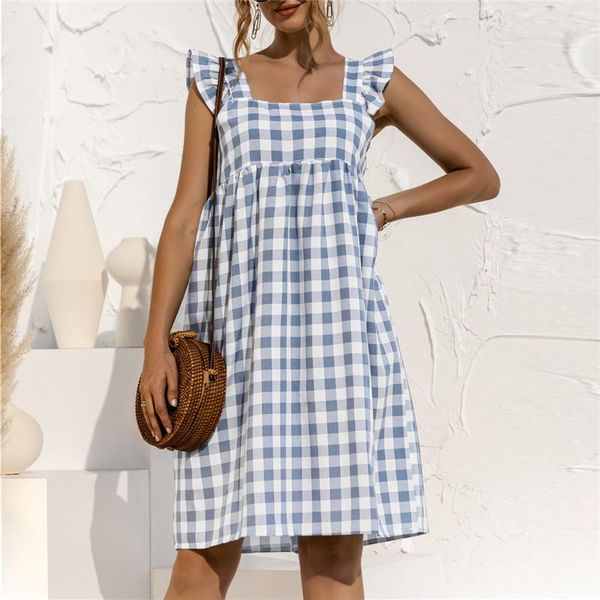 casual dresses 2021 ruffles sleeveless backless a-line kawaii cute party mini black summer boho beach dress white plaid women m0281, Black;gray
casual dresses 2021 ruffles sleeveless backless a-line kawaii cute party mini black summer boho beach dress white plaid women m0281, Black;gray