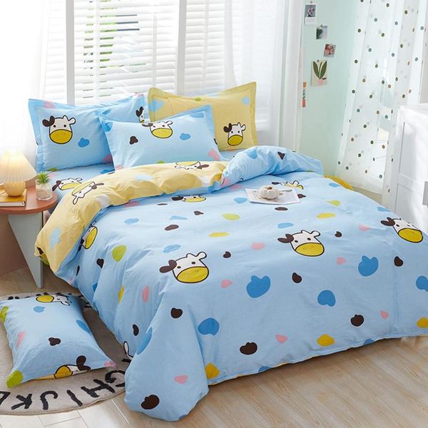 bedding sets 100% cotton duvet cover + pillowcase cartoon cow blue quilt bed linens no sheet single king hometextile
bedding sets 100% cotton duvet cover + pillowcase cartoon cow blue quilt bed linens no sheet single king hometextile